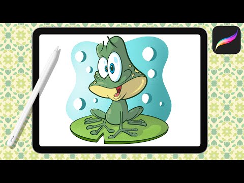 Let's Draw a Frog: iPad & Procreate Cartooning Tutorial!