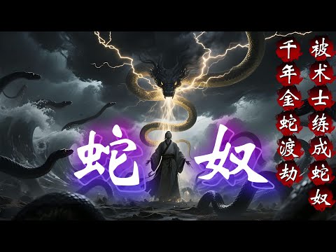 民间故事：蛇奴：千年金蛇渡劫之际，竟被术士活祭练成守墓蛇奴