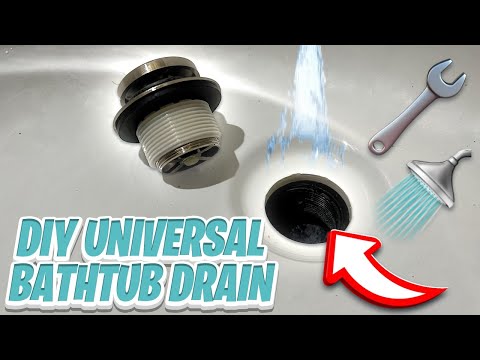 How to install new tub drain. Installing universal drain kit. #2022