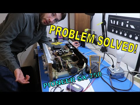 FINALLY Fixing The Power-Washed Pioneer SX-750: Power Supply Repair And Controls Cleaning