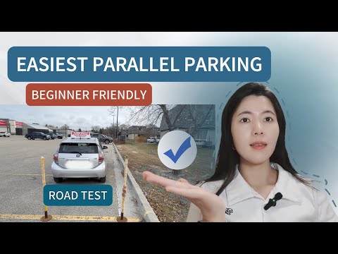Simplest Parallel Parking with cones (Beginner Friendly) ｜Pass Road Test Part 1