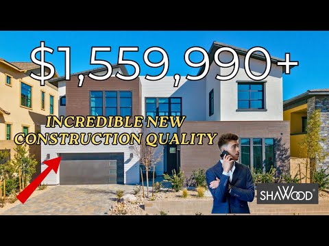 Las Vegas MODERN New Home for Sale | Shawood Homes in Summerlin | 3B | 4.5B | 3,176 Sqft.