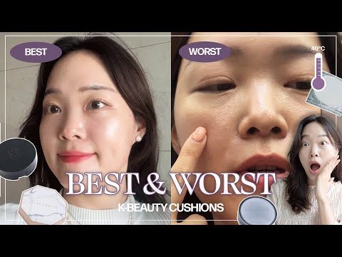 I Tested 10 Korean Cushion Foundations in 40°C Heat! Best & Worst Cushion Foundations for the SUMMER