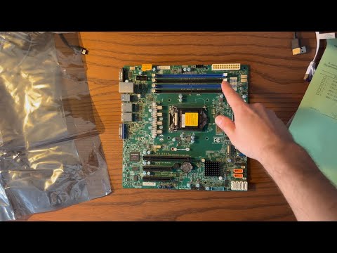 Supermicro X11SCL-F: Unboxing and installation