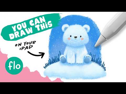 Draw This Cute Polar Bear in Procreate 🐻❄️ | Easy Step-by-Step Tutorial for Beginners