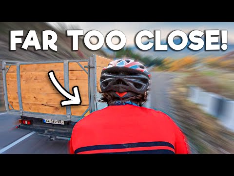 Overtaking with INCHES to Spare! (The BIG Danger of Bicycle Touring)