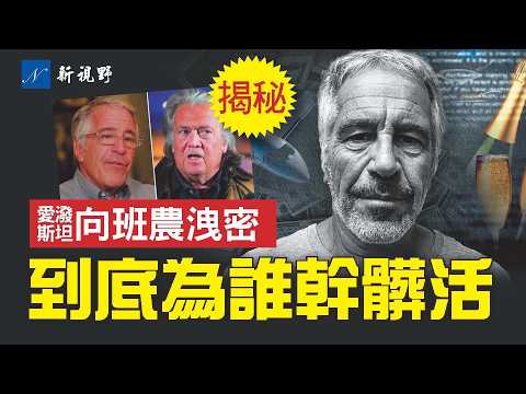生前接受班農採訪，愛潑斯坦無意間透露秘密：他究竟為誰工作？靠山是誰？錢從哪裡來？#愛潑斯坦 #班農 #洛克菲勒 | 新視野 第2187期 20260213