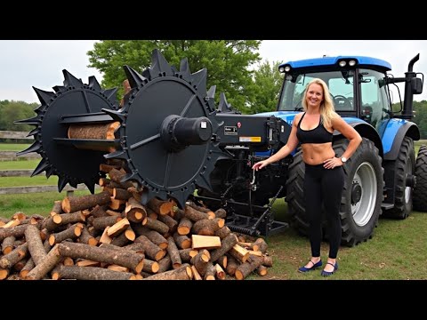 30 Mind-Blowing Firewood Processing Machines in Action! | Homemade Modern Chainsaw Machines #39