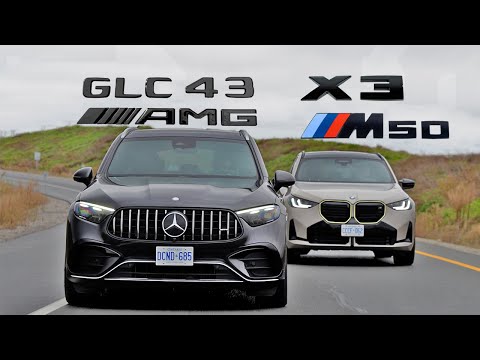 Beauty and The Beast: Does The 2024 Mercedes GLC 43 AMG Outpace the New 2024 BMW X3 M50? Review.