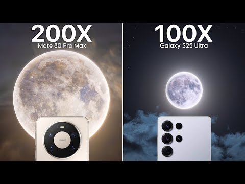 Huawei Mate 80 Pro Max VS Samsung Galaxy S25 Ultra Live Zoom Test Comparison