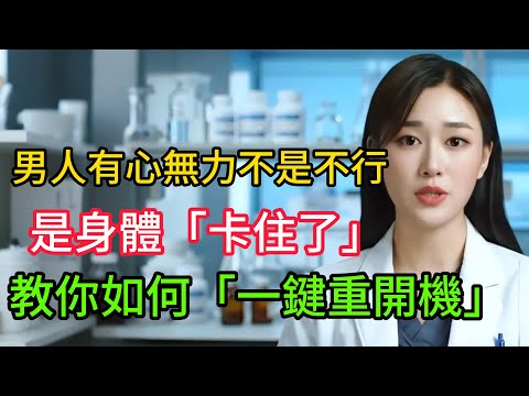 泌尿科權威：男人「有心無力」不是不行，是身體「卡住了」！這支影片教你如何「一鍵重開機」。#男性健康