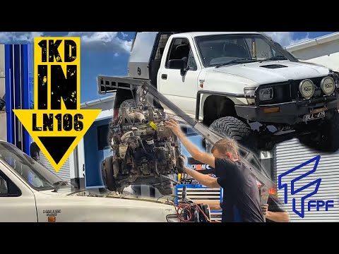 Toyota Hilux LN106 Gets a 1KD FTV Engine Swap