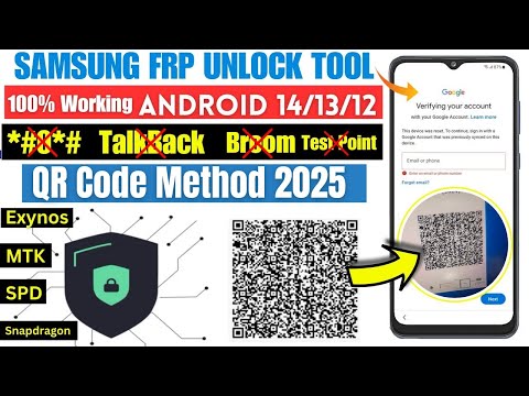 SAMSUNG FRP BYPASS NEW METHOD 2025 BY QR CODE | ADB ENABLE FAIL | NO *#0*# CODE | NO TALKBACK