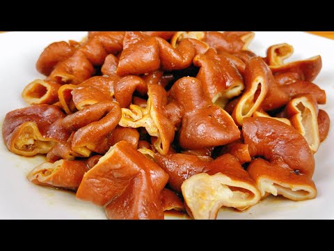 9分鐘教會你鹵大腸，如何清洗很重要，做法簡單，咬一口滿嘴香 Chinese Food  鹵大腸 Marinated large intestine