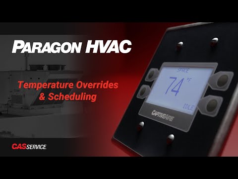 Paragon HVAC - HMI Scheduling and Temperature Overrides