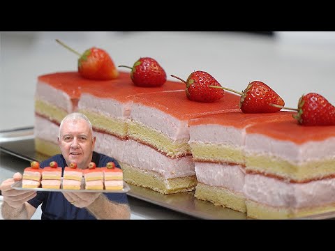 Strawberry Cotton Cheesecake with Jelly – A Dreamy Layered Dessert!