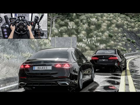 Mercedes E53 AMG 2025 & BMW M5 G90 - Assetto Corsa | Steering Wheel Gameplay