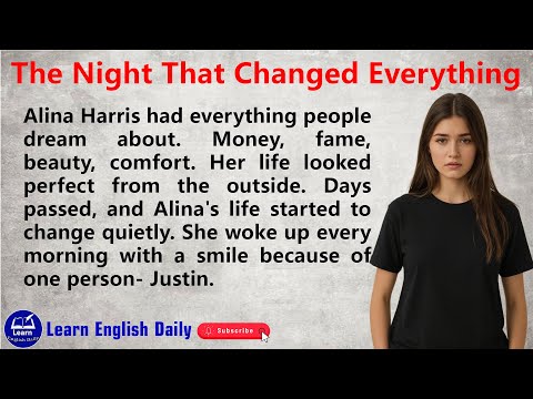 Learn English Through English - Graded Reader - English Story - The Night That Changed Everything