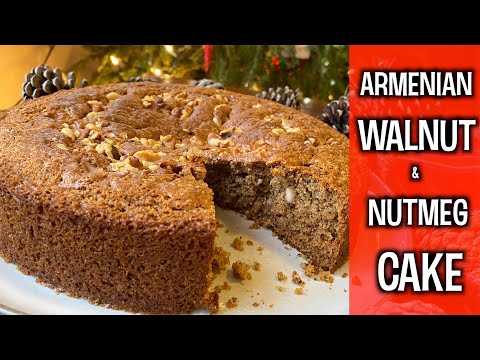Armenian Walnut Coffee Cake | No Mixer Required... BUT, You Will Need a Food Processor !
