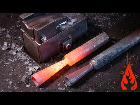 Blacksmithing - Forging a seamless socket (tool making)