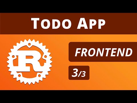 Rust Web App  - 3/3 - FRONTEND #RealDOM