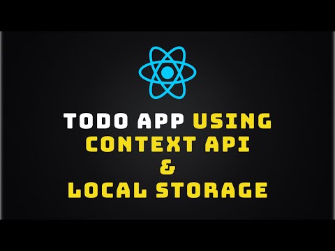 📝 Create a Todo List in React Using Context API and Local Storage