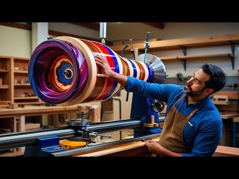 Turning Simple Bamboo Tubes Into Art With Epoxy – Watch the Process