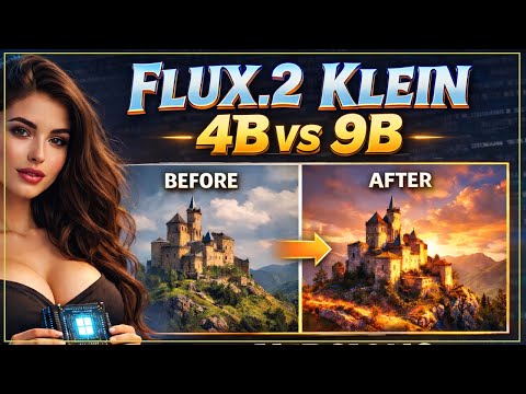 FLUX.2 Klein 4B & 9B – All Versions Explained, Workflow Demo & Review