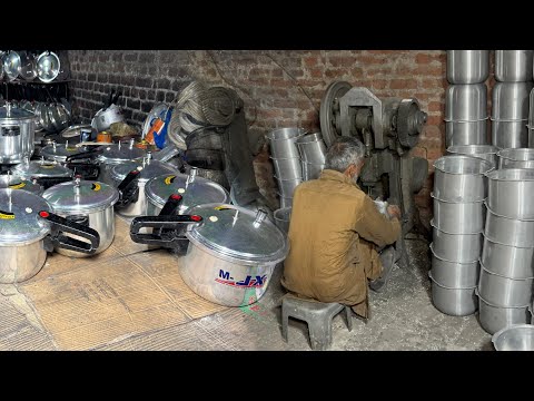 Inside Factory Process | incredible Mass Production of Pressure Cooker through Aluminium Recycling