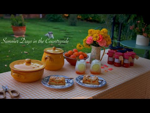 Life in the countryside | Making Apricot Compot ๐ซ Apricot Jam | Summer Drink and Delicious Tart