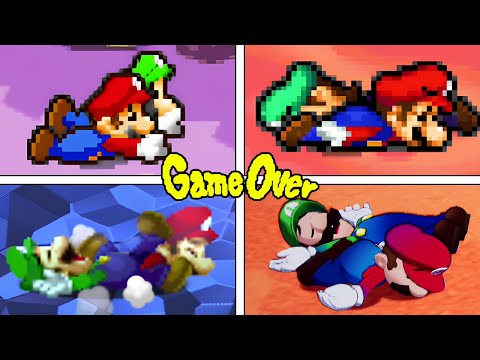 Evolution Of Mario & Luigi DEATHS And GAME OVER Screens (2003 - 2025)