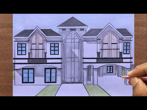How to Draw a House in One-Point Perspective