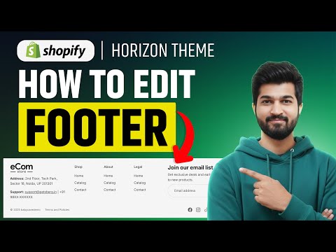 Customize Footer in Shopify Horizon Theme | #shopify #horizon