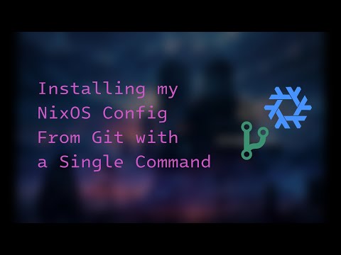 Single Command NixOS Config Install