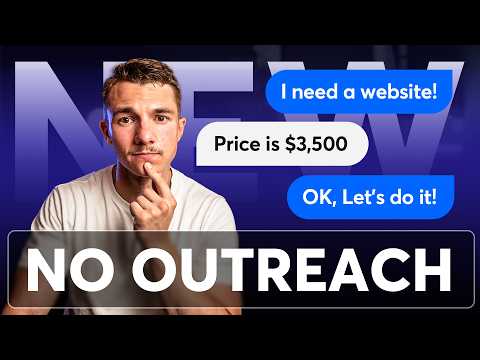 How to Get Web Design Clients with NO Outreach! (New Strategy)