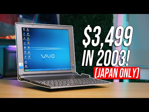 Sony's IMPOSSIBLY THIN Vaio Laptop From 2003 - X505 Extreme
