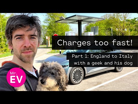 It's a charging monster! England to Italy in an IONIQ 5, part 1 🇮🇹