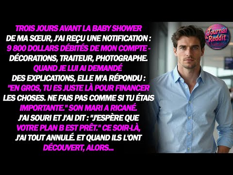 Trois jours avant la fête prénatale de ma sœur, j’ai reçu une notification : mon compte avait été...