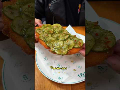 Pickle Chicken Cutlet 🥒🐔 #pickle #chicken