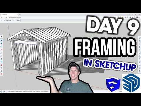 Learn SketchUp in 30 Days DAY 9 - Modeling Framing!