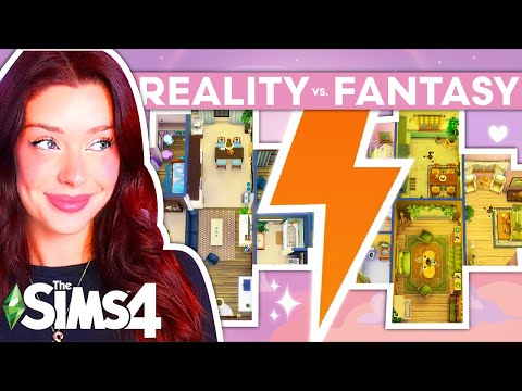 Building REALITY vs. FANTASY Homes in The Sims 4