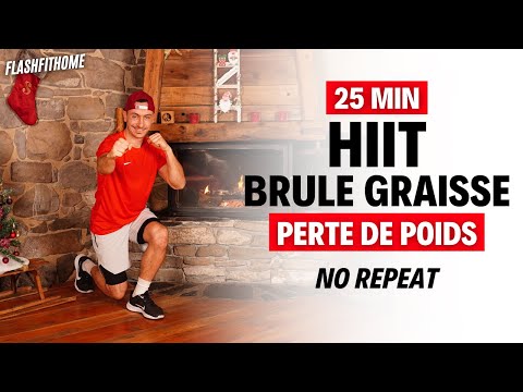 25 Min - HIIT Brûle Graisse pour PERDRE 20 KILOS à la maison 🔥 Maxime CABURET - FlashFitHome