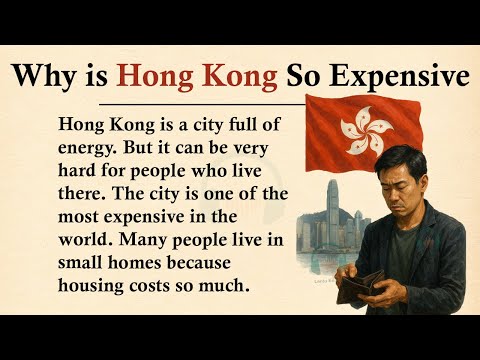 Why Is Hong Kong So Expensive? || 🔴⚪Learn English Through Story Level 3 || Graded Reader 🎧
