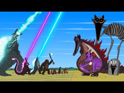 GODZILLA & KONG vs Evolution of SHIN-CATNAP & Dogday, Zoonomaly MONSTERS: Evolution Mystery? - FUNNY