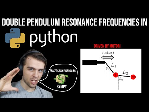 Double Pendulum: Analytically Finding Resonance Frequencies with Sympy