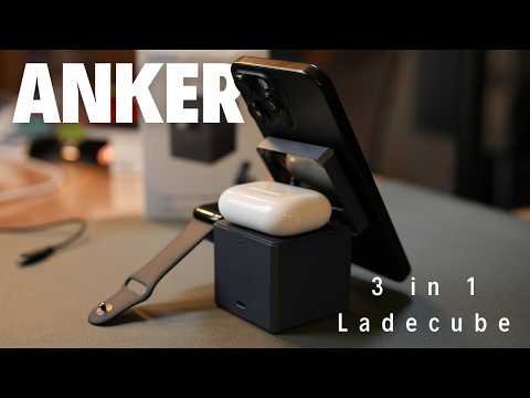ANKER 3 in 1 Cube Ladestation mit Magsafe für Apple Produkte