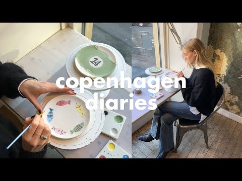 copenhagen diaries | coffee date, painting ceramics & chitchat grwm