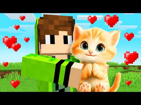 Cadres ADOPTED a CUTE CAT in Minecraft!