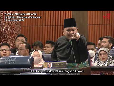 Malaysia Parliament Speaker's tough day at first day of work