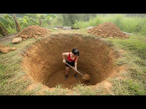 TIMELAPSE: Female CEO Builds OFF GRID Farm and Digs Deep Well for Clean Water | From Start to Finish